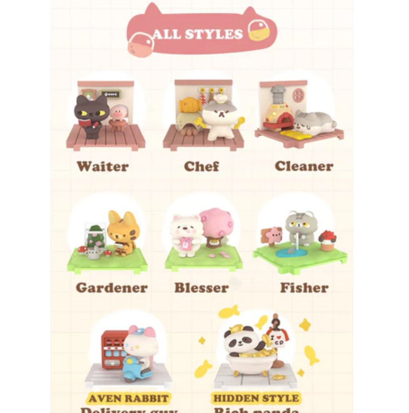 [MOETCH TOYS] Animal Restaurant Series Blind Box